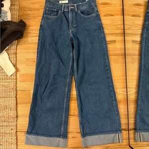 Zara Dark Blue Flare Jeans
